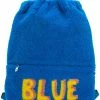 Fendi Blue slogan backpack