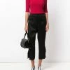 Fendi cropped embroidered trousers