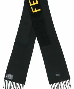 Fendi Fendi embroidered scarf