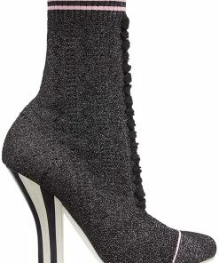 Fendi stretch fabric boots