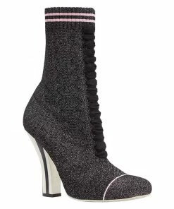 Fendi stretch fabric boots