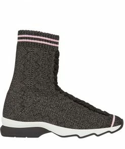 Fendi fabric sock sneakers