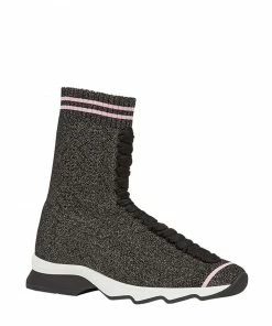 Fendi fabric sock sneakers