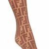 Best deal β¨ Fendi Logo embroidered 𧦠socks pantyhose & stockings of women π 4 Fendi logo embroidered socks