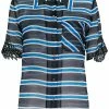 Fendi striped sheer blouse
