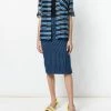Fendi striped sheer blouse