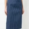 Fendi pinstripe midi skirt