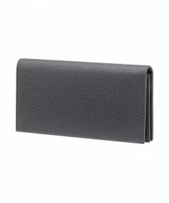Fendi logo patch continental wallet