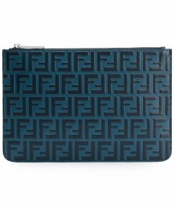 Fendi Double F logo pouch