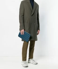 Fendi Double F logo pouch