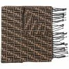 Fendi FF logo knit scarf