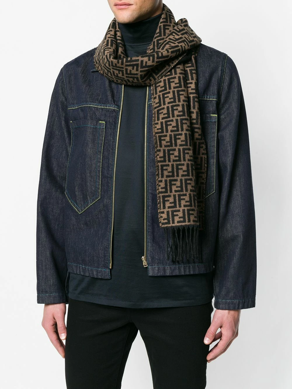 Best reviews of π₯ Fendi FF logo knit scarf scarves of men β 4 Fendi FF logo knit scarf