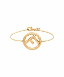 Fendi F-logo bangle bracelet