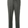 Fendi microcheck drawstring trousers