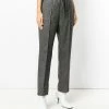 Fendi microcheck drawstring trousers