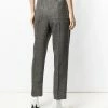 Fendi microcheck drawstring trousers