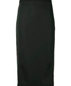 Fendi Double F-stripe fitted skirt