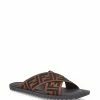 Fendi jacquard crossover slides
