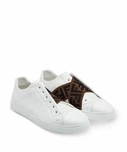 Fendi crisscross FF straps slip-on sneakers