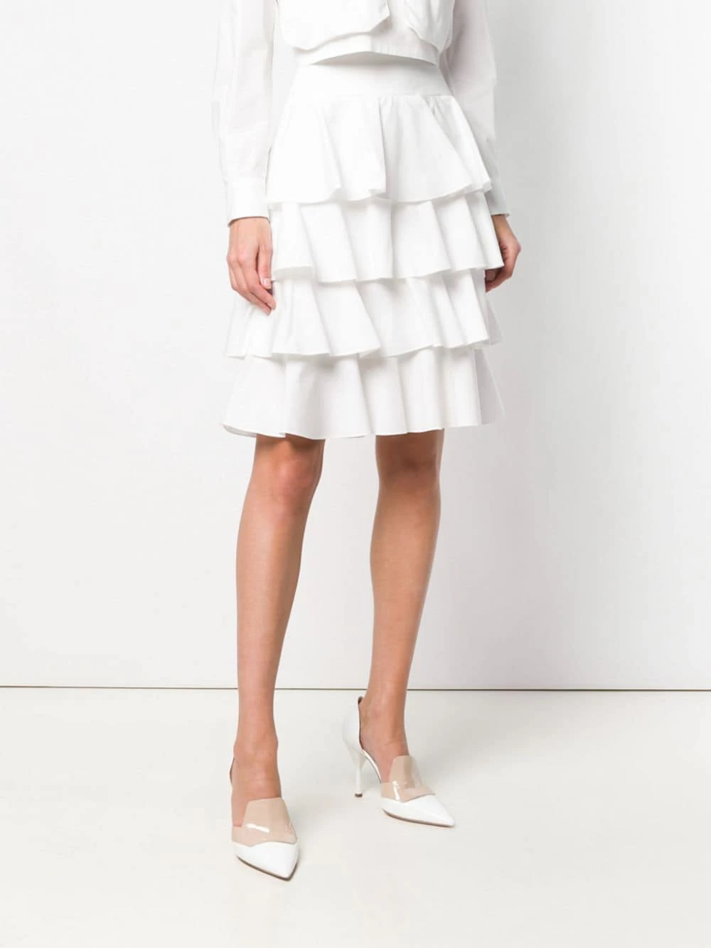 Best reviews of 𧨠Fendi Tiered layered π skirt full π skirts of women π 5 Fendi tiered layered skirt