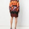 Fendi parrot print shirt dress