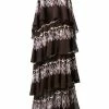 Fendi layered printed maxi dress