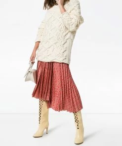 Fendi Gate printed midi skirt