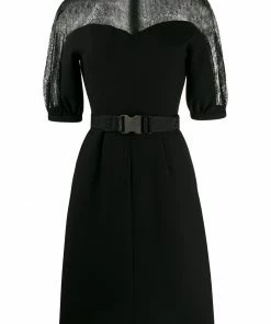 Fendi belted short sleeved dress