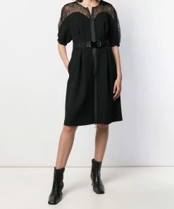 Fendi belted short sleeved dress