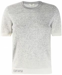 Fendi gradient style knitted jumper