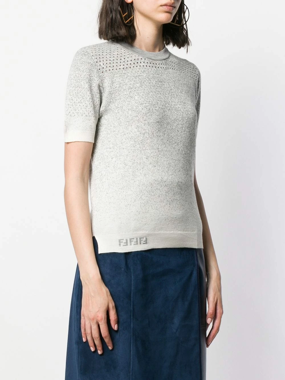 Discount π Fendi Gradient style knitted jumper knitted tops of women π 5 Fendi gradient style knitted jumper
