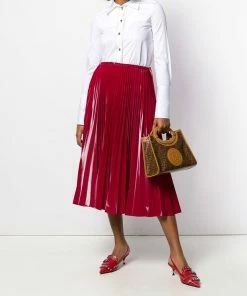 Fendi pleated midi skirt