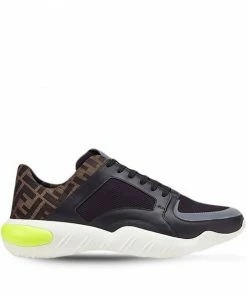 Fendi FF wavy sole sneakers