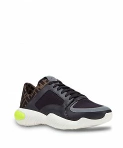 Fendi FF wavy sole sneakers
