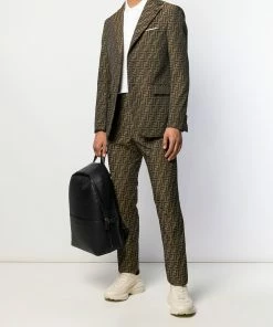 Fendi FF all over logo print blazer