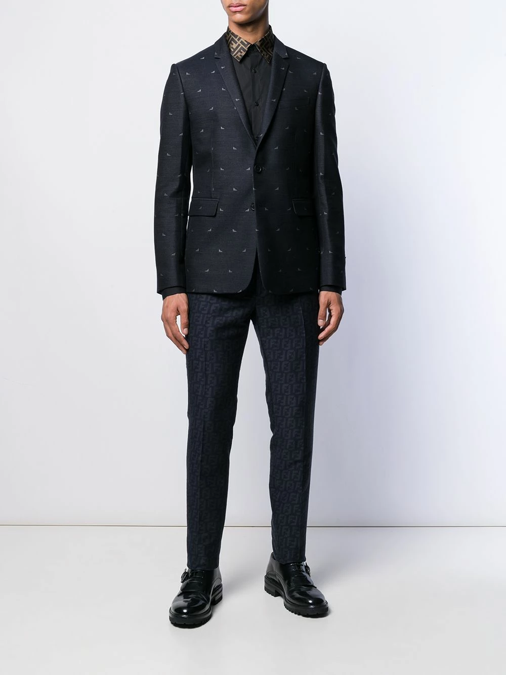 Best Sale π€© Fendi Monogram trim π shirt π shirts of men π 4 Fendi monogram trim shirt