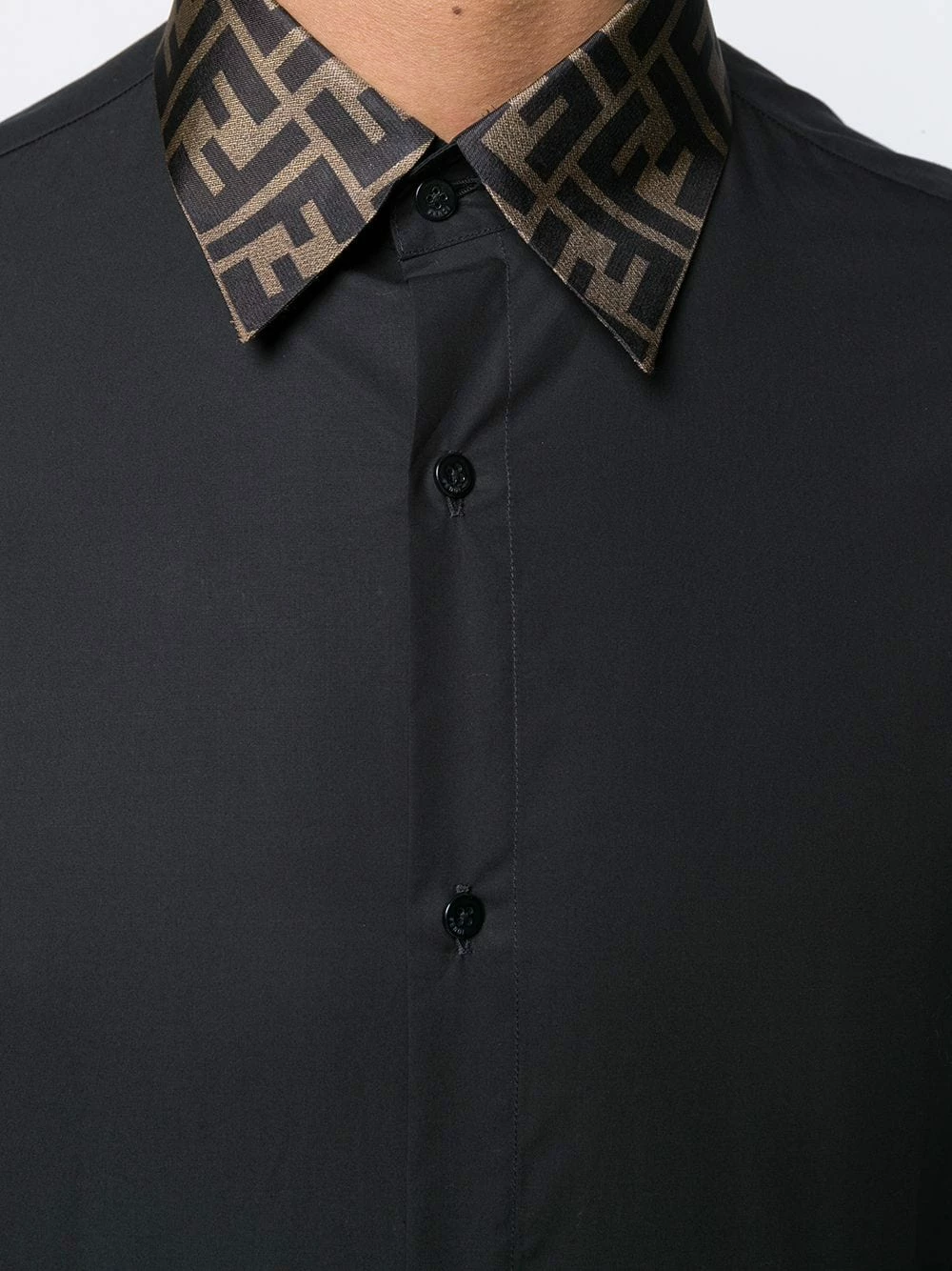 Best Sale π€© Fendi Monogram trim π shirt π shirts of men π 7 Fendi monogram trim shirt