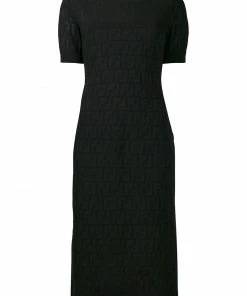 Fendi FF motif longette dress
