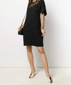 Fendi embroidered shift dress