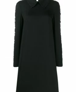 Fendi lace sleeve shirt dress