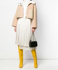 Fendi pleated striped skirt