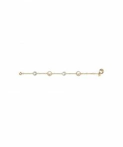 Fendi logo charm chain bracelet