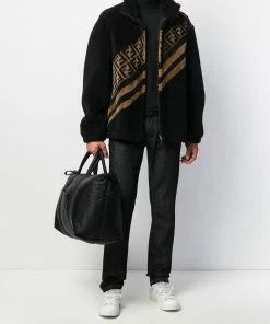 Fendi FF motif faux fur jacket