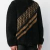Discount π Fendi FF motif faux fur jacket leather jackets of men π 11 Fendi FF motif faux fur jacket