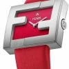 Fendi FF logo embellished watch