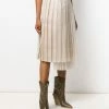 Fendi asymmetric pleated skirt