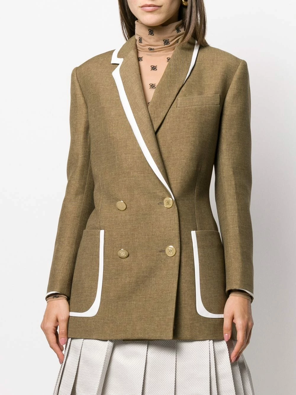 Flash Sale β Fendi Straight cut jacket fitted jackets of women π₯° 5 Fendi straight-cut jacket