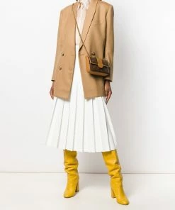 Fendi Karligraphy motif double-breasted jacket