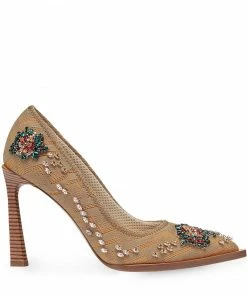Fendi crystal embellished pumps