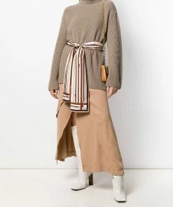 Fendi belted roll-neck cashmere jumper